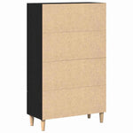 HKH Aparador Alto en Madera Procesada con 2 Puertas - Roble Negro