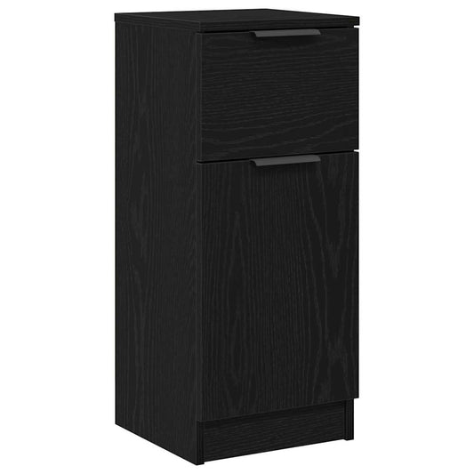 Aparador moderno HKH de madera procesada con 1 puerta - Roble negro