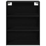 HKH Mueble de Pared Suspendido de Madera Procesada - Roble Negro