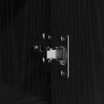 Aparador moderno HKH de madera procesada con 2 puertas - Roble negro