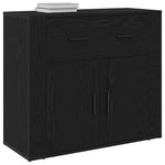 Aparador moderno HKH de madera procesada con 2 puertas - Roble negro