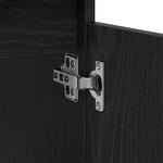 HKH Armario de lavabo de baño de roble - Negro