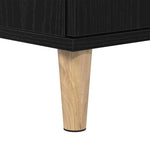 HKH Armario de lavabo de baño de roble - Negro