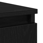 HKH Armario de lavabo de baño de roble - Negro
