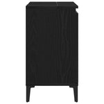 HKH Armario de lavabo de baño de roble - Negro