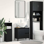HKH Mueble de Baño con Cajón de Roble - Negro