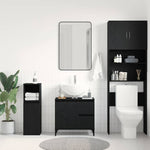 HKH Mueble de Baño con Cajón de Roble - Negro