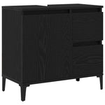 HKH Mueble de Baño con Cajón de Roble - Negro