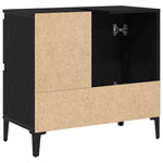 HKH Mueble de Baño con Cajón de Roble - Negro