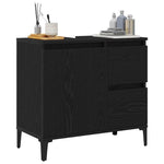 HKH Mueble de Baño con Cajón de Roble - Negro