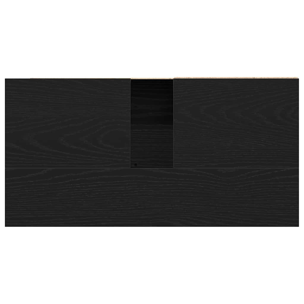 HKH Mueble de Baño con Cajón de Roble - Negro