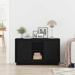 Aparador moderno HKH de madera procesada con 2 puertas - Roble negro