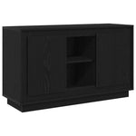Aparador moderno HKH de madera procesada con 2 puertas - Roble negro