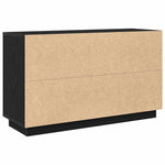 Aparador moderno HKH de madera procesada con 2 puertas - Roble negro