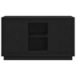 Aparador moderno HKH de madera procesada con 2 puertas - Roble negro