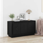 HKH Aparador Moderno de Madera Procesada con 3 Puertas - Roble Negro