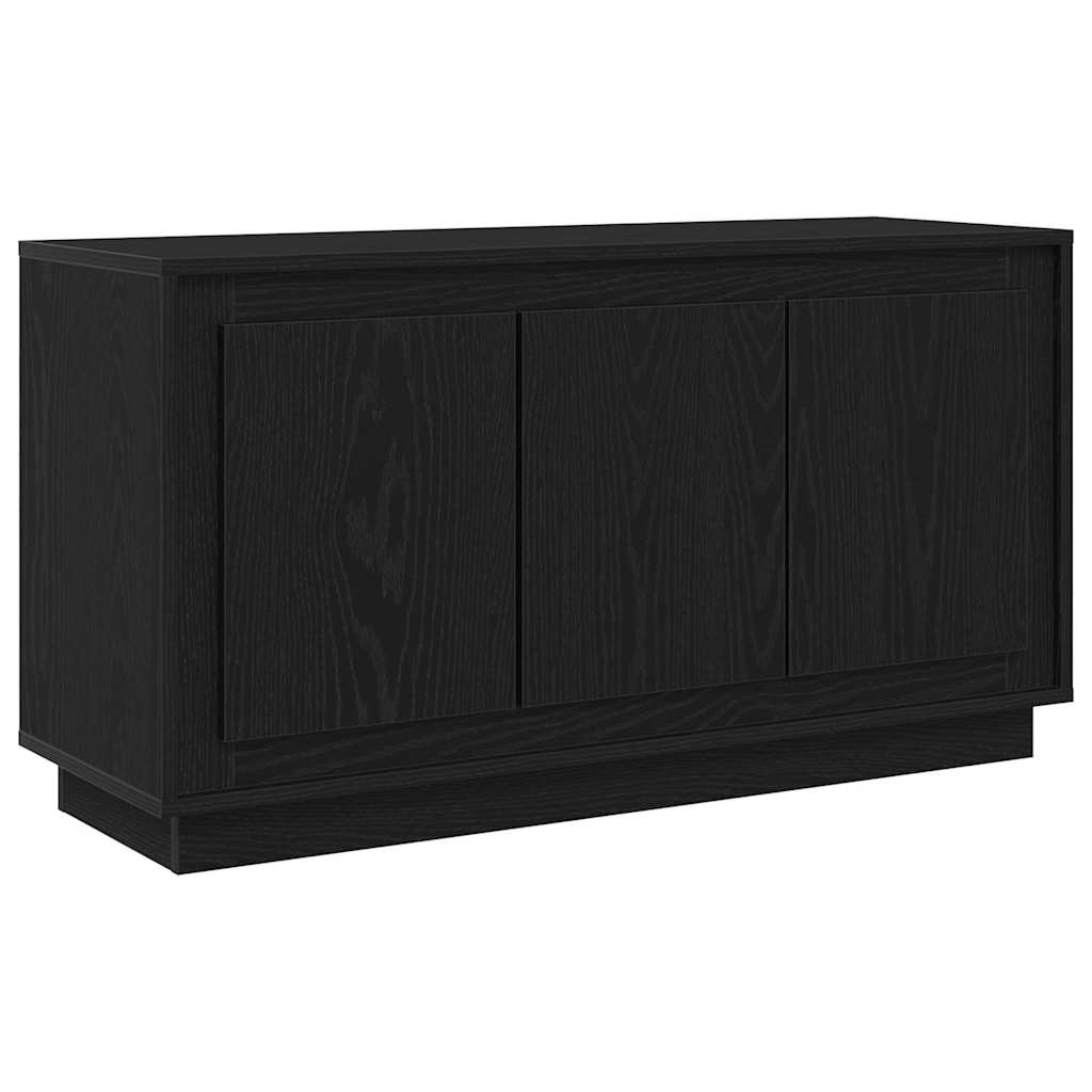HKH Aparador Moderno de Madera Procesada con 3 Puertas - Roble Negro