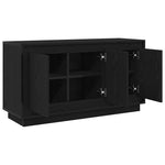 HKH Aparador Moderno de Madera Procesada con 3 Puertas - Roble Negro