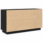HKH Aparador Moderno de Madera Procesada con 3 Puertas - Roble Negro