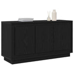 HKH Aparador Moderno de Madera Procesada con 3 Puertas - Roble Negro
