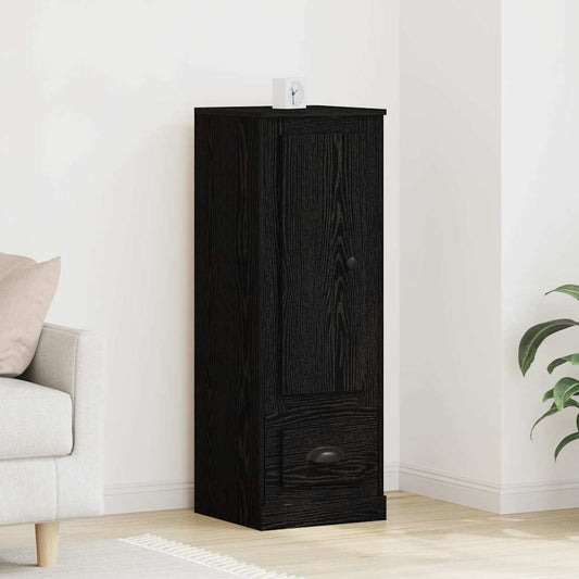 HKH Aparador Alto en Madera Procesada con 1 Puerta - Roble Negro