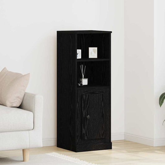 Aparador HKH de madera de ingeniería con 1 puerta - Roble Negro