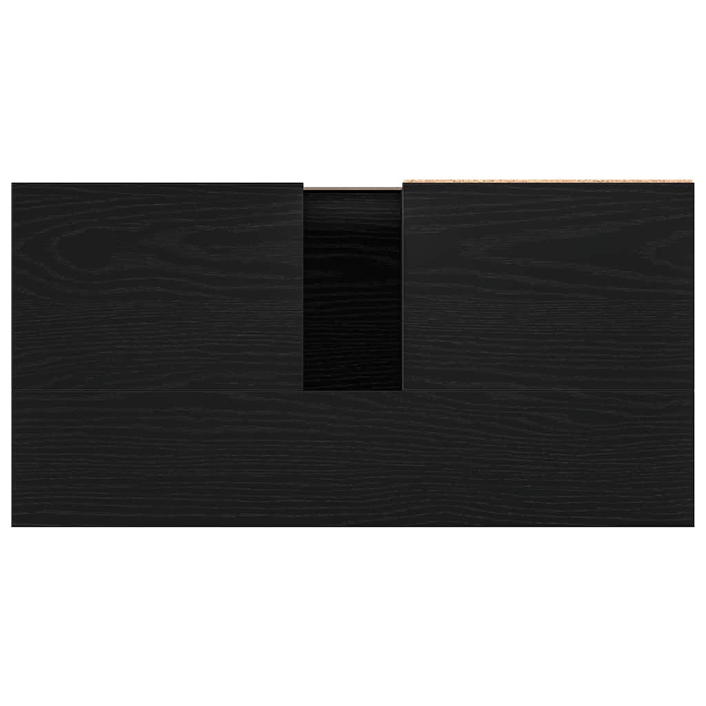 HKH Mueble de Baño con Cajón de Roble - Negro