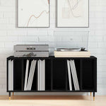 Armario para Discos de Vinilo HKH de Roble - Negro