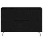 HKH Aparador Industrial en Madera Procesada con 2 Puertas y 2 Cajones - Roble Negro
