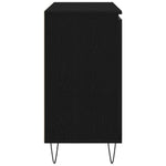 HKH Aparador Industrial en Madera Procesada con 2 Puertas y 2 Cajones - Roble Negro