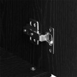 HKH Aparador Industrial en Madera Procesada con 2 Puertas y 2 Cajones - Roble Negro