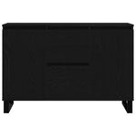 HKH Aparador Industrial en Madera Procesada con 2 Puertas y 2 Cajones - Roble Negro