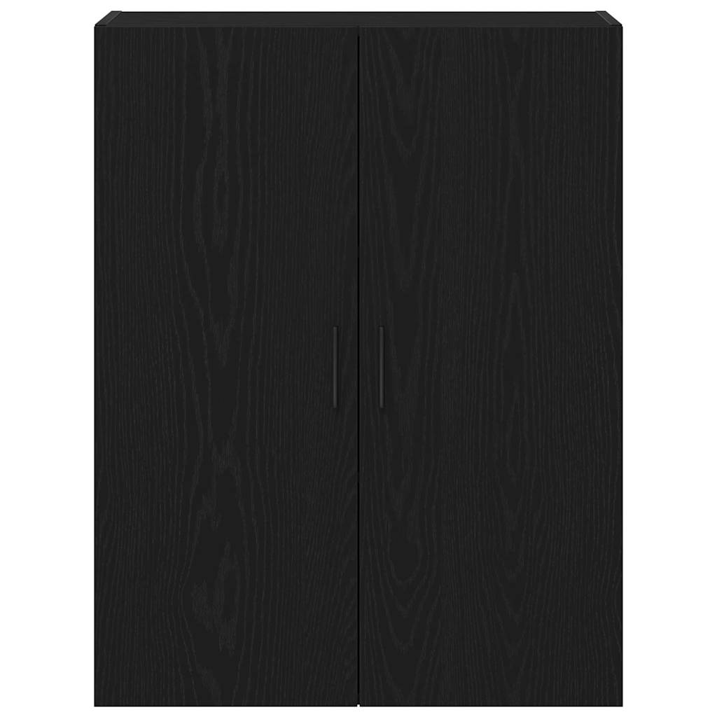 HKH Estante de Pared Moderno en Madera Procesada con 2 Puertas - Roble Negro