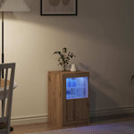 HKH Aparador com Luzes LED em Carvalho Artesanal