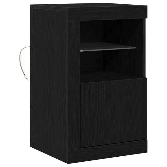 HKH Aparador com Luzes LED em Carvalho - Preto