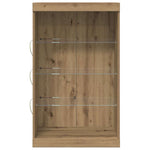 HKH Aparador Alto en Madera Procesada con Luces Led - Roble Artesanal