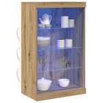 HKH Aparador Alto en Madera Procesada con Luces Led - Roble Artesanal