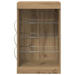 HKH Aparador Moderno de Madera Procesada con Luces LED - Roble Artesanal