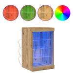 HKH Aparador Moderno de Madera Procesada con Luces LED - Roble Artesanal
