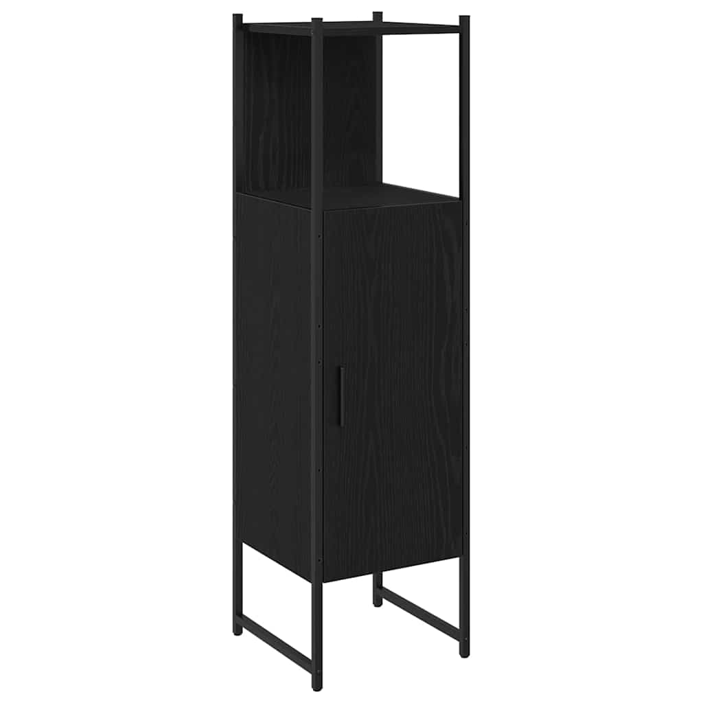 HKH Mueble de Baño con Estantería de Roble - Negro