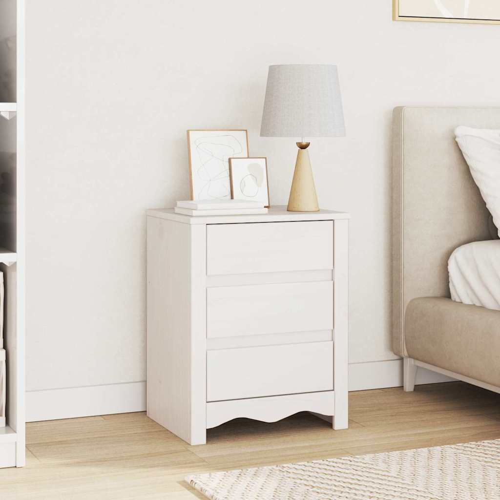 HKH Mesa de Cabeceira com Gaveta Drammen - Branco