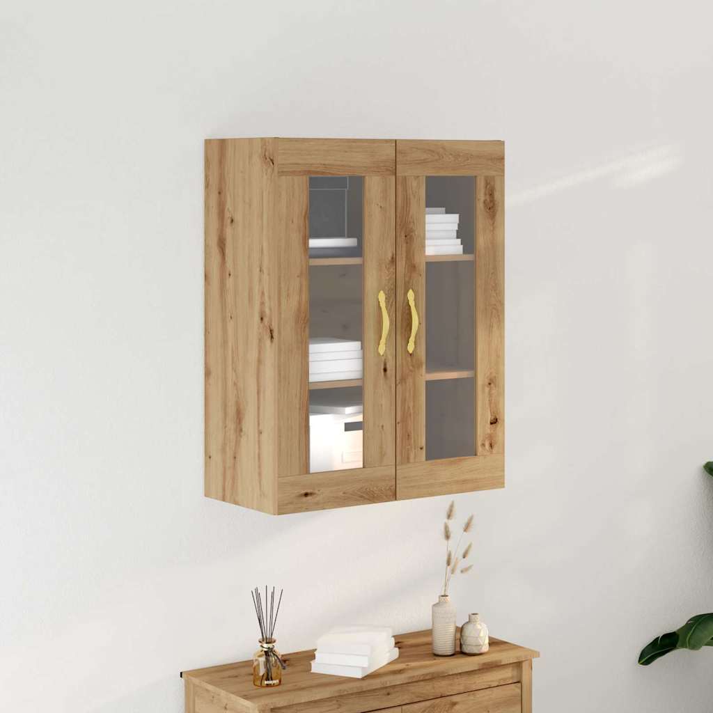 HKH Armario de Pared Moderno de Madera Procesada con 2 Puertas - Roble Artesanal