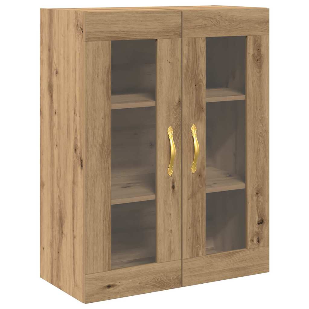 HKH Armario de Pared Moderno de Madera Procesada con 2 Puertas - Roble Artesanal