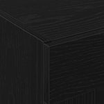 HKH Armario de Pared Moderno de Madera Procesada con 2 Puertas - Roble Negro