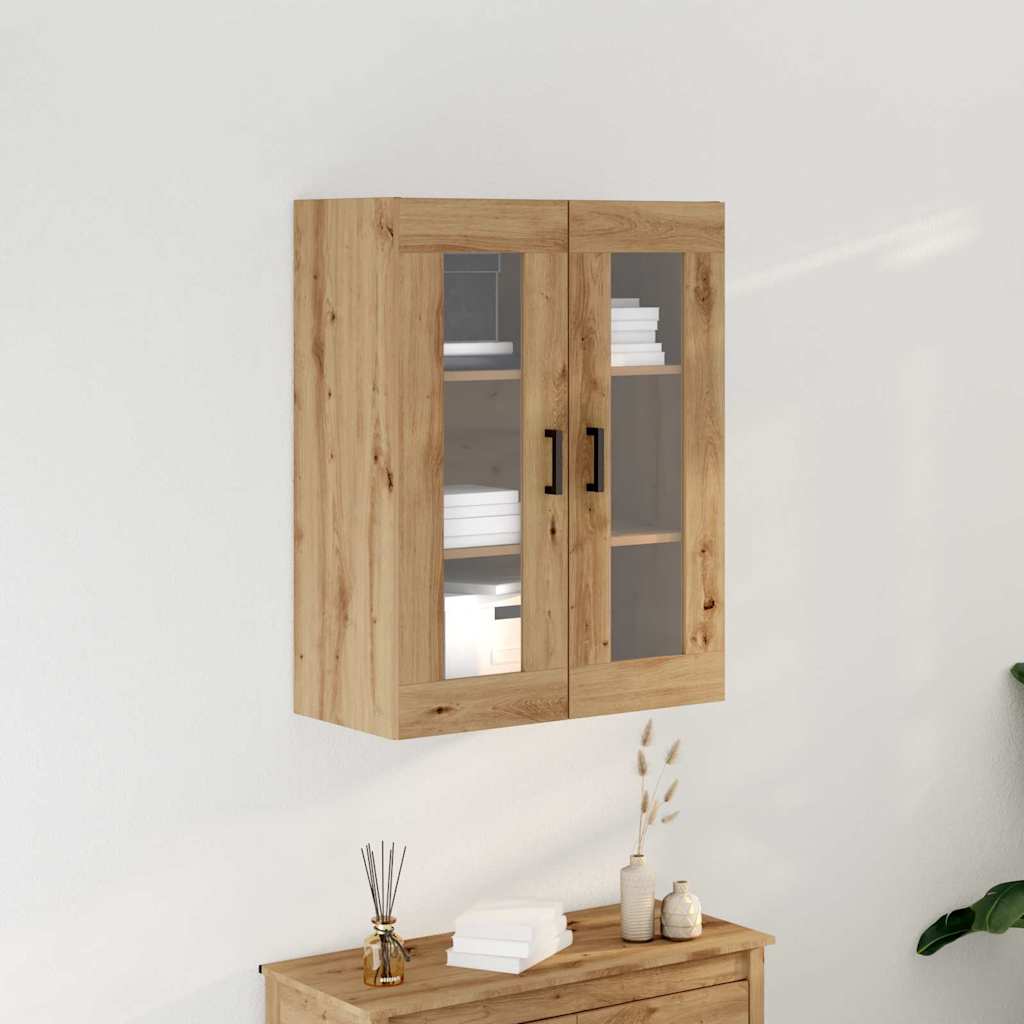 HKH Armario de Pared Moderno de Madera Procesada con 2 Puertas - Roble Artesanal