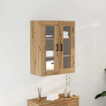 HKH Armario de Pared Moderno de Madera Procesada con 2 Puertas - Roble Artesanal