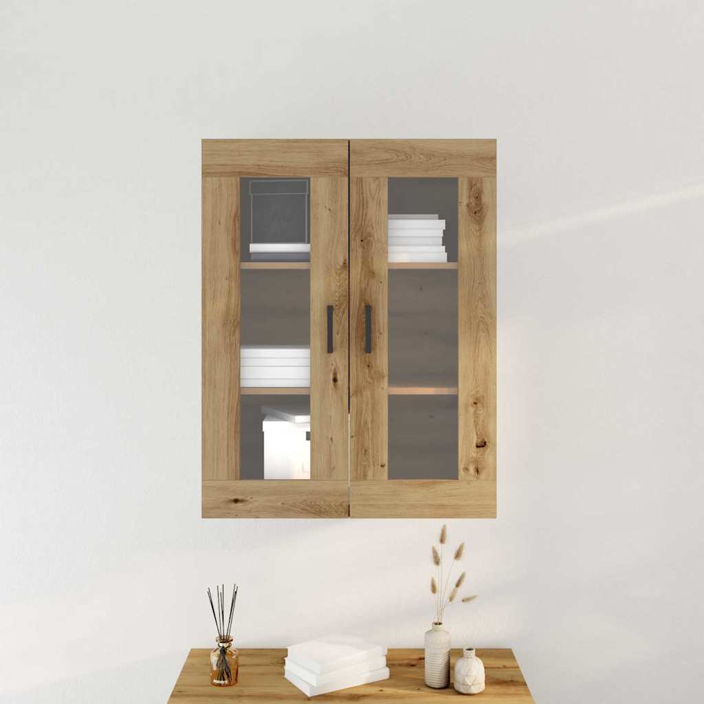 HKH Armario de Pared Moderno de Madera Procesada con 2 Puertas - Roble Artesanal