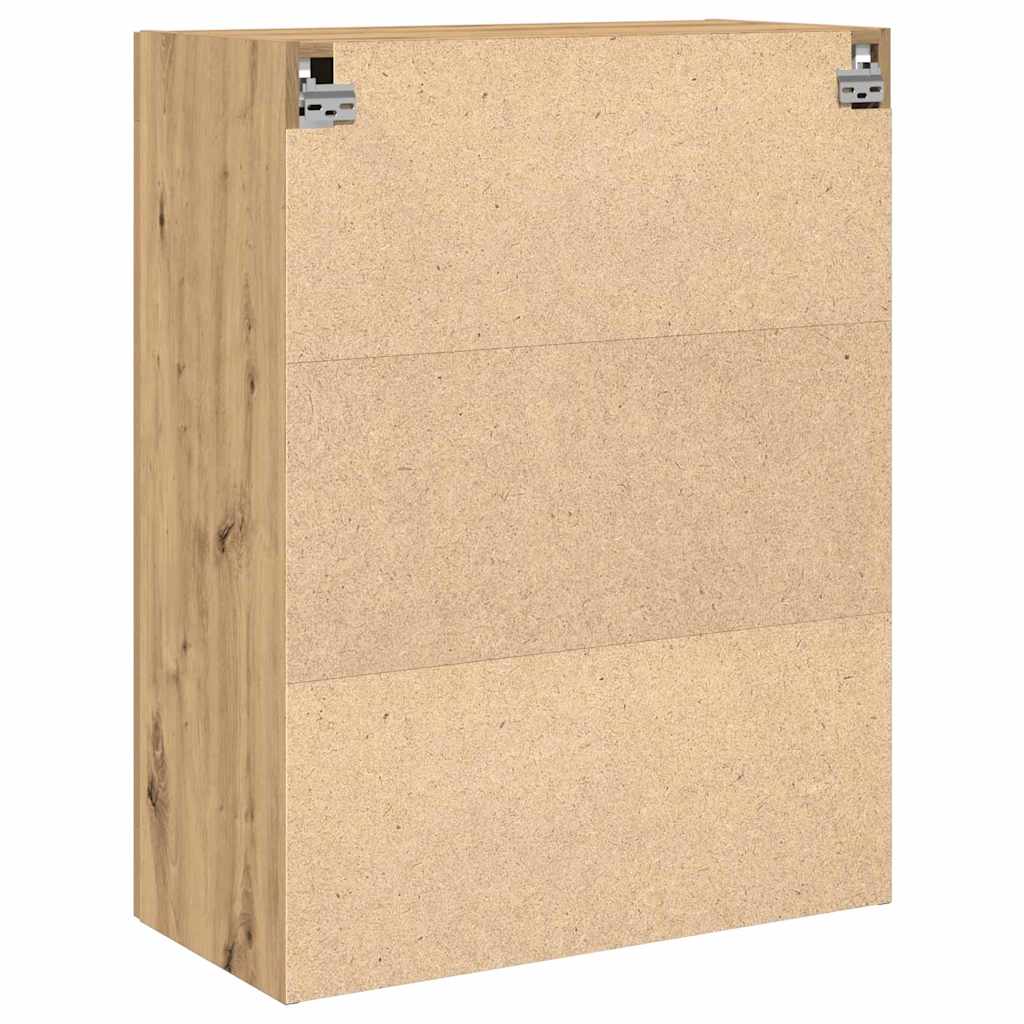 HKH Armario de Pared Moderno de Madera Procesada con 2 Puertas - Roble Artesanal