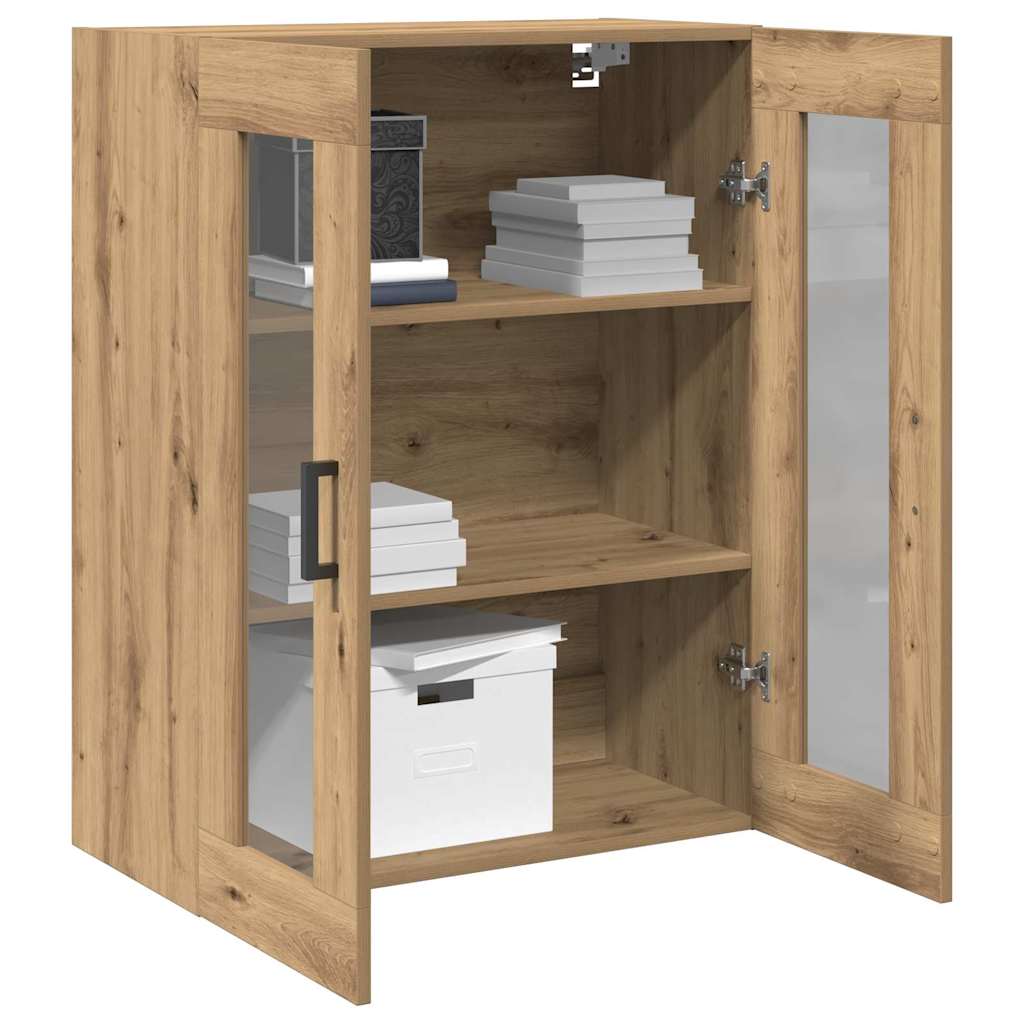 HKH Armario de Pared Moderno de Madera Procesada con 2 Puertas - Roble Artesanal