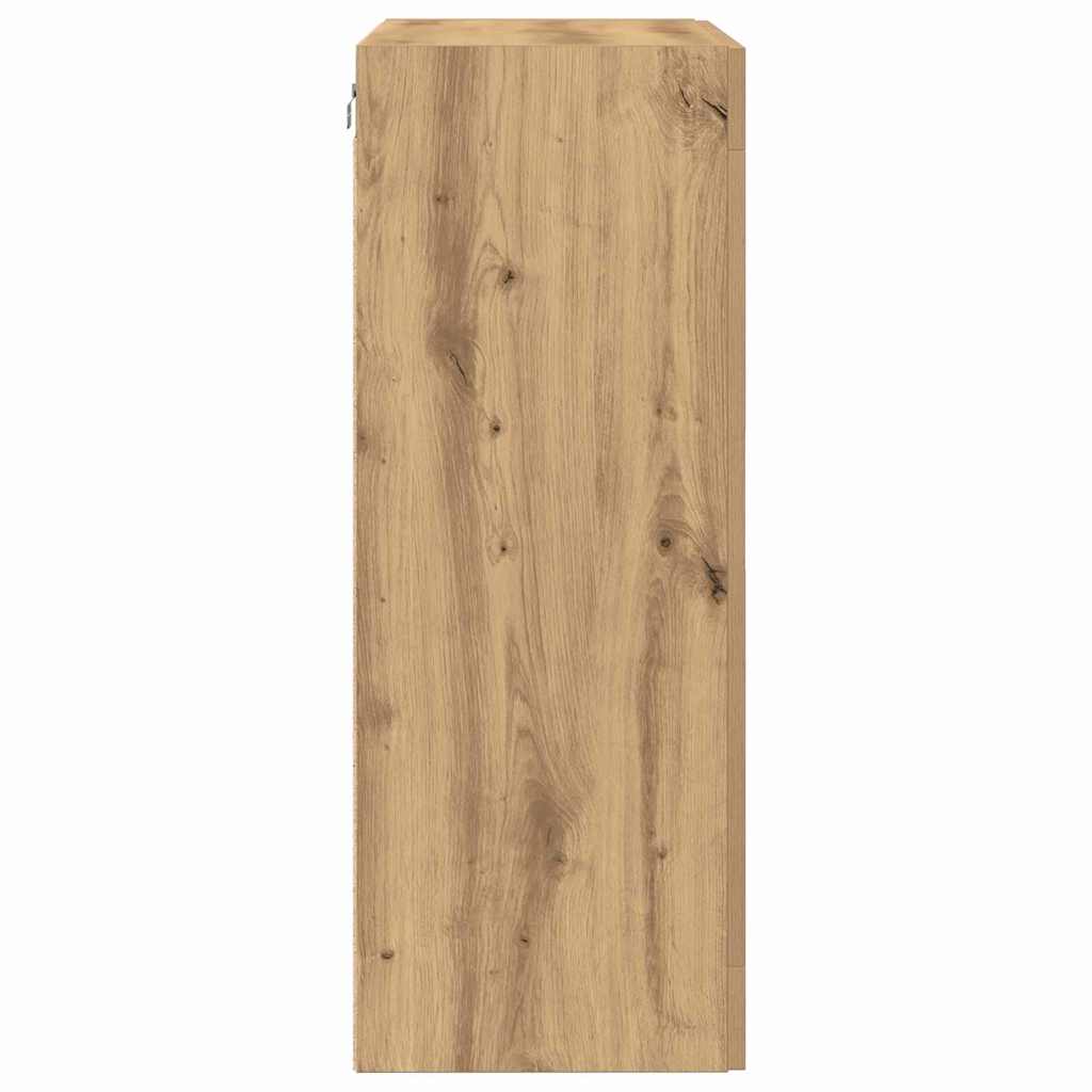 HKH Armario de Pared Moderno de Madera Procesada con 2 Puertas - Roble Artesanal